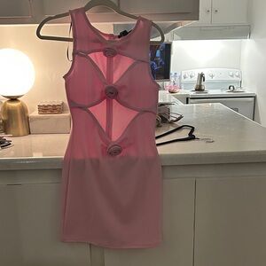 Forever 21 Pink Floral Detail Chemise